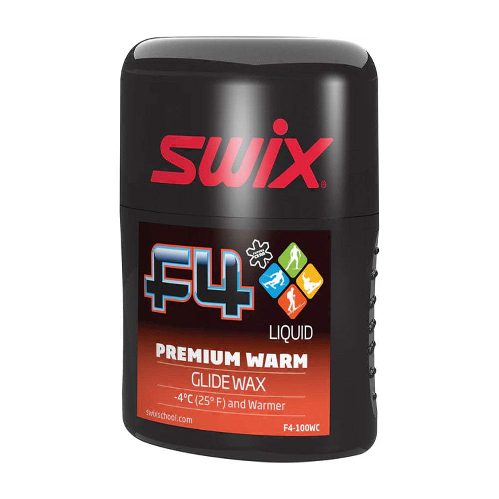 Swix F4 Glide Wax Premium Warm Liquid Performance - (F4-100NWUS